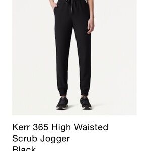 Kerr 365 High Waisted Scrub Jogger - Black